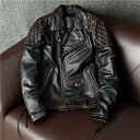 本革ジャケット レザージャケット メンズ 折り襟 牛革 ファスナー バイクジャケット ライダースジャケット バイクウェア 秋冬用 防風耐磨 leather ja...