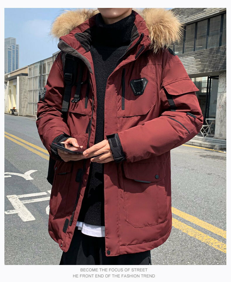 ダウンコート 中綿ジャケット 中綿コート ダウンジャケット ブルゾン 冬用 メンズ 暖かい ミリタリーコート 黒色 カジュアル アウター おしゃれ オーバーサイ...