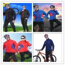 サイクルウエア上下セット セットアップ 春秋用 半袖 ショート丈 サイクルウェア 自転車ウェア サイクリング ジャージ 春秋 吸汗 伸縮 速乾 通気 UVカット...