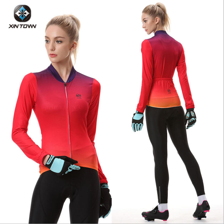 サイクルウエアセット 長袖/裏起毛 ジャージ ショーツ レディース 上下セット セットアップ ロング丈 自転車ウェア スポーツ サイクリング ジャージ 春夏秋 ...