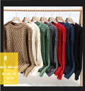 ニット メンズ セーター 黒 プルオーバ セーター ハイネック トップス 春秋冬服 赤い服 カジュアルファッション ギフト プレゼント 厄年 フィットニット カ...