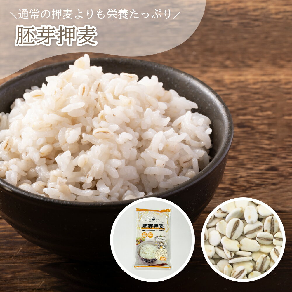 胚芽押麦 家庭用サイズ / 紙袋業務用1kgあたり約305円 国産大麦 選べる 容量 500g 8kg 20kg 麦ごはん 麦ご飯 麦とろ 押し麦 胚芽 簡単 水洗い不要 国産 国内産 無添加 大麦βグルカン 食物繊維 家庭用 業務用 大容量 ケース お試し 【高レビュー評価】