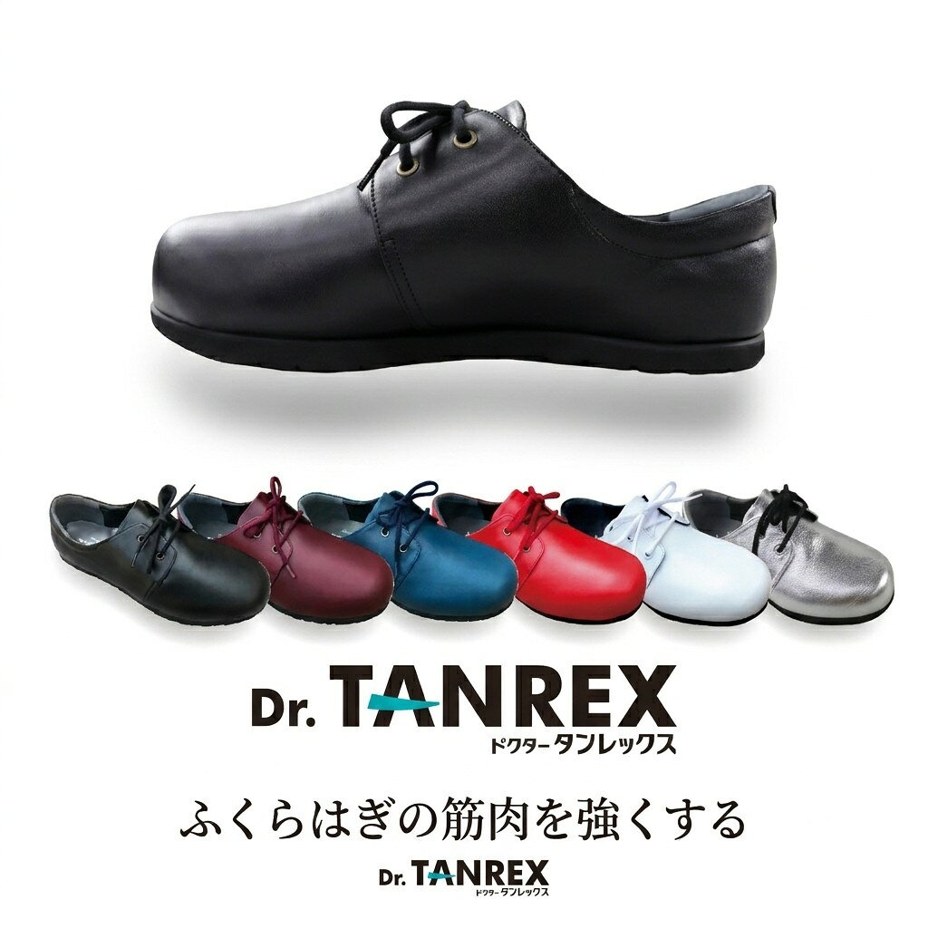 【Dr.TANREX】日本製牛革靴 履いて歩くだけで運動不足を解消 ドクタータンレックス 手作り 送料無料 福徳産業 靴のまち神戸 健康靴 運動できる靴 靴Dr.TANREX 効果 健康シューズ 改善 靴 歩くだけで痩せる 健康ウォーキングシューズ fukutokustore-10000631 FUKUTOKU STORE 楽天市場店 パッケージ画像
