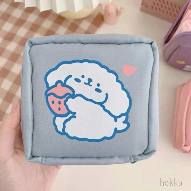 サニタリーポーチ 化粧ポーチ 防水 生理用品 可愛い キャラクター 模様 ボックスタ...