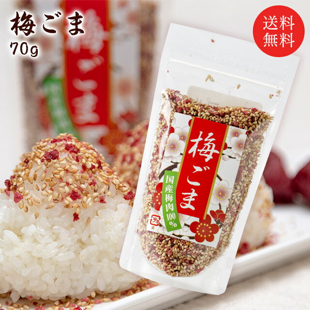 梅ごま70g(ネコポスでお届け)(代金引換不可)(着日着時間指定不可) お取り寄せ グルメ