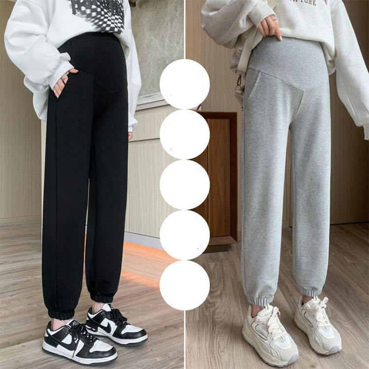 マタニティ パンツ 冬 大きいサイズ スウェット マタニティズボン スウェットパンツ マタニティパンツ マタニティウェア ボトムス カジュアル 秋 秋冬 テーパードパンツ 動きやすい 脚長 着やせ 厚手 暖かい あったか ジョガーパンツ 部屋着 ルームパンツ 送料無料