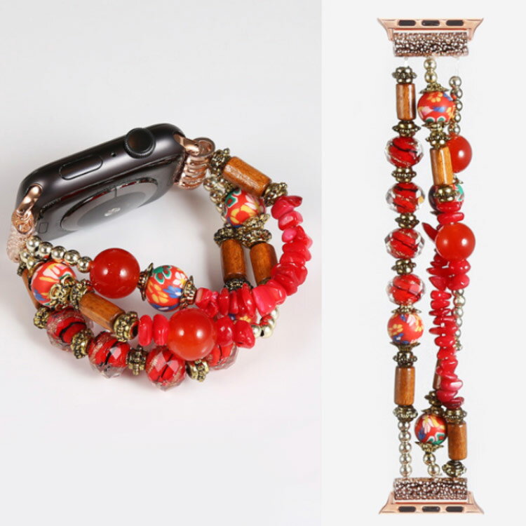 アップルウォッチ バンド ビーズ ブレスレット アップルウォッチ ベルト Apple watch ベルト レディース メンズ series 8 7 6 5 4 3 2 1 SE Ultra 対応 交換ベルト 替えベルト アクセサリー ボヘミアン おしゃれ 男女兼用 38mm 40mm 41mm 42mm 44mm 45mm 49mm