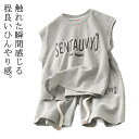 セットアップ 2点セット タンクトップ 男の子 夏 子供服 パンツ ベビー ショートパンツ キッズ 韓国子供服 涼しい 上下セット Tシャツ 男児 おしゃれ ハーフパンツ 上下セット 涼感 寝間着 ルームウェア 薄手 ナイトウェア おしゃれ 涼感 ストレッチ 送料無料