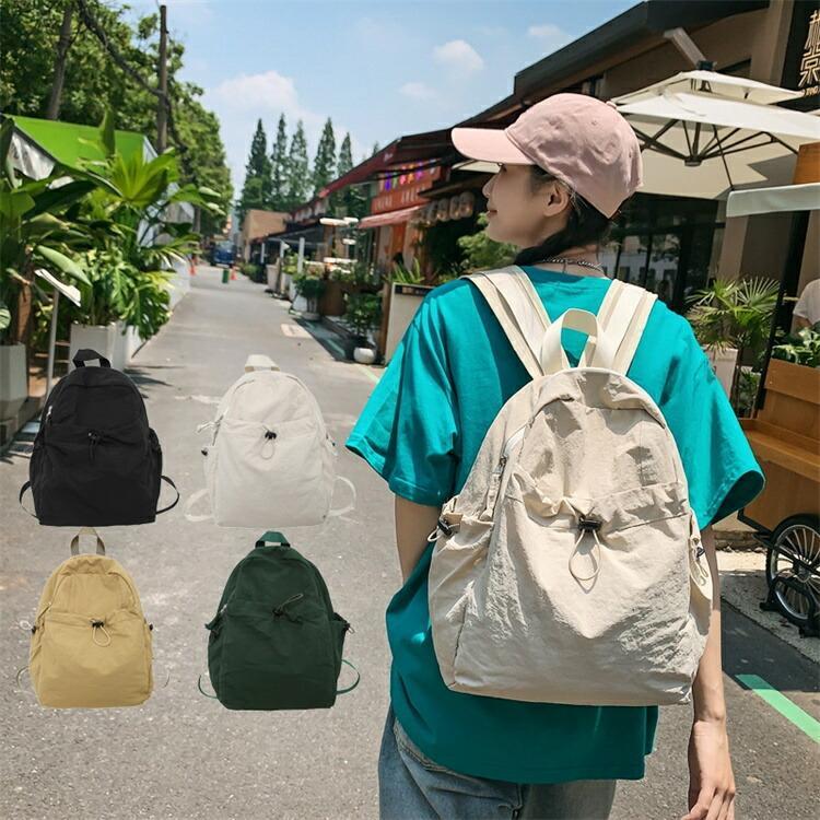 リュック 軽量 レディース 通学 ビジネス シンプル サック デイバッグ 大容量 PC ショルダーバッグ ド..