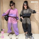 子供服 女の子 上下セット 春秋 ジャージ キッズ 子供 セットアップ 長袖 スウェット カジュアル キッズ ダンスウエア 黒 ダンス 衣装 セット 衣装 ジュニア(4)