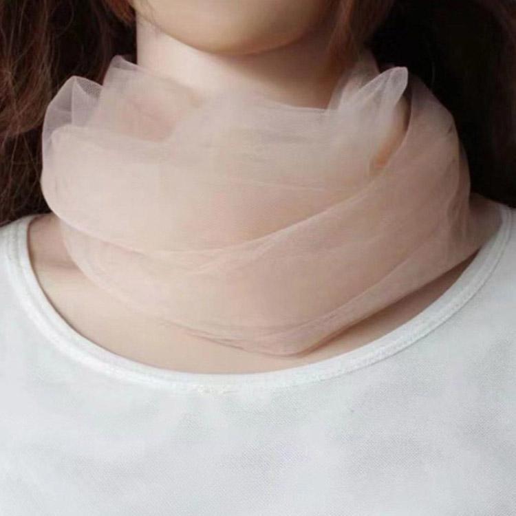 スポーツ メッシュ 薄手 2枚セット レース つけえり ネックカバー 絹 uv 首カバー 夏用 付け襟 ネックカバー UVケア 付けえり タートルネッ
