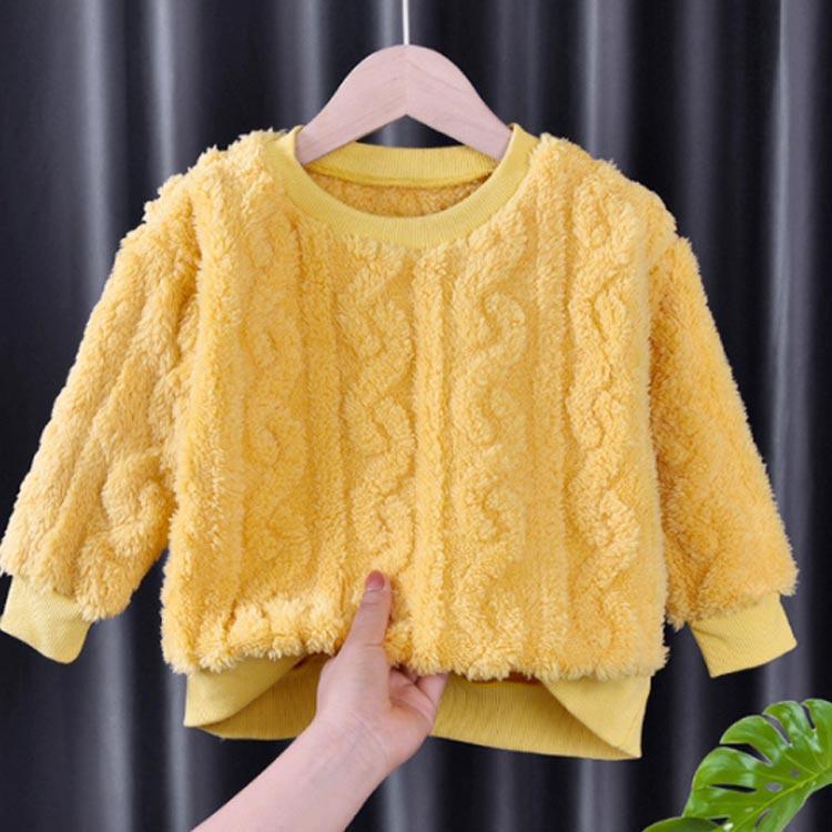 両面起毛 トレーナー キッズ 90-130cm 長袖 トップス 冬服 秋 フランネル もこもこ ボアフリース 子供服 男の子 女の子 ベビー