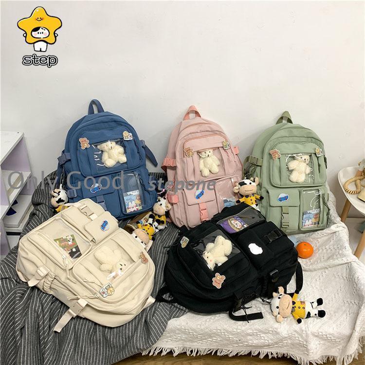 送料無料 リュック 韓国 リュックサック レディース 女子 通学 大学生 パソコン 可愛い かわいい 大容量 高校生 防水 軽量 女子 おしゃれ シンプル 女の子 中学生