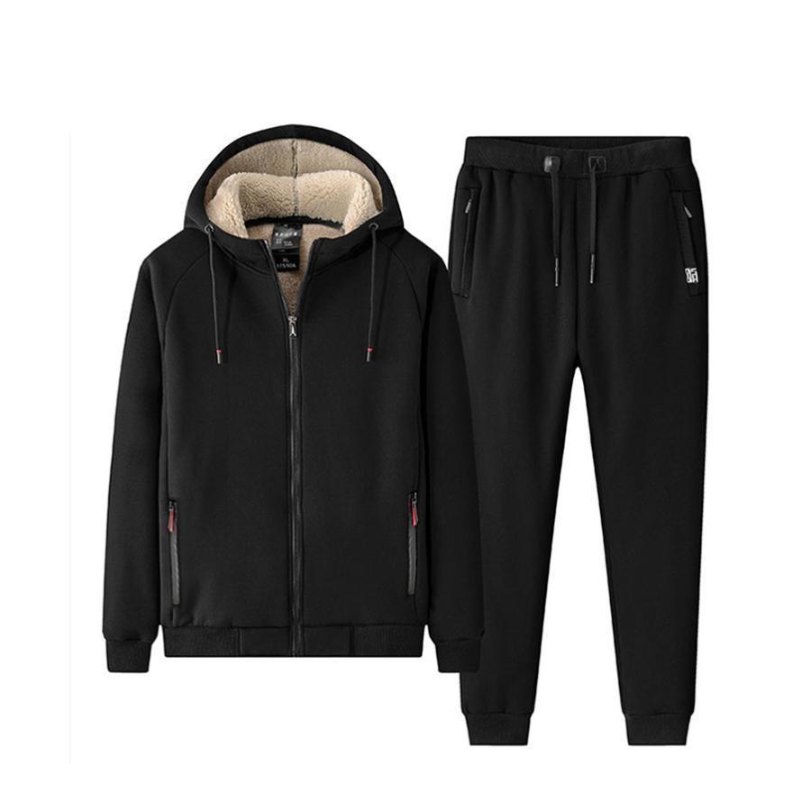 ジャージ セットアップ メンズ ロングパンツ スウェット トップス 前開け フード付き 裏起毛 防寒 大きいサイズ スポーツウェア 部屋着 カジュアル アウター