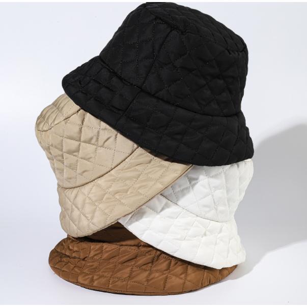 帽子 秋冬 レディース メンズ バケットハット 中綿デザイン 無地 キルティング ハット おしゃれ コーデ あったか 旅行 釣り 登山 カジュアル風