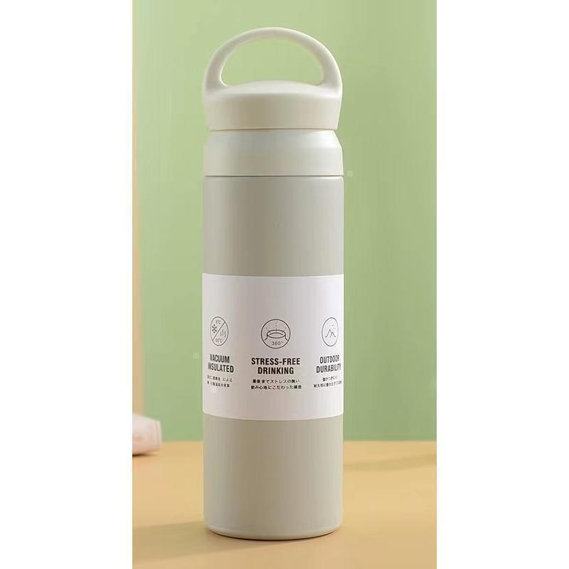 水筒 500ml ワンタッチ 直飲み マグボトル 真空断熱 持ち運び 携帯 ファッション