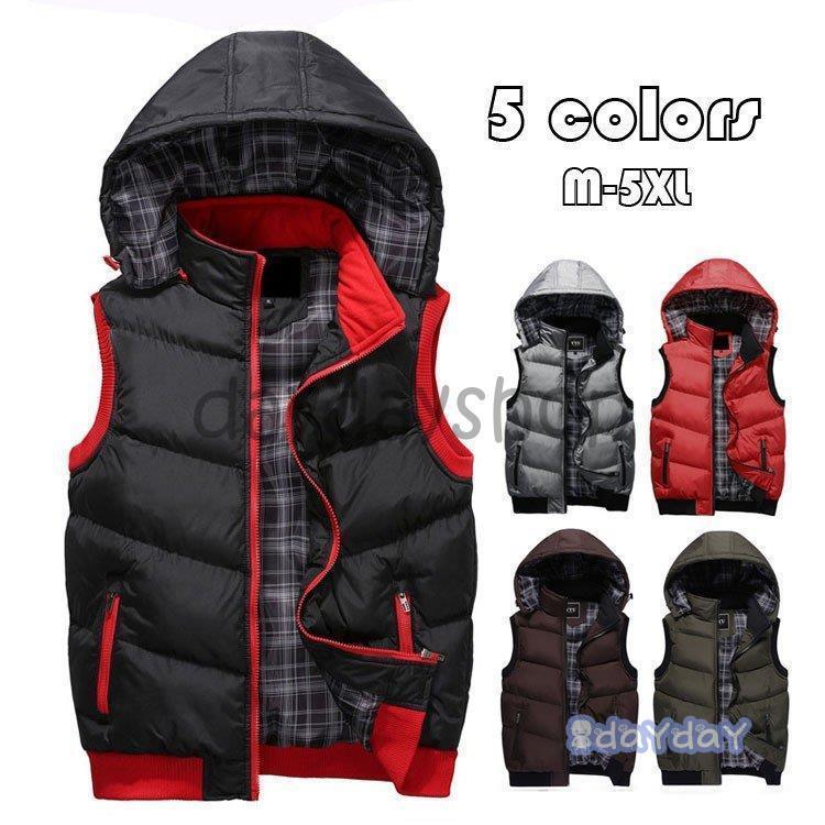 ダウンベストメンズ中綿キルティング...