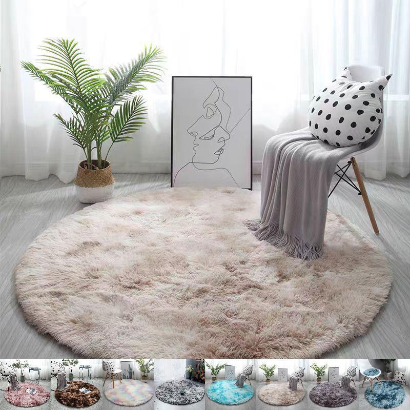 カーペット ラグ 丸い 絨毯 ラグマット モケット シャギーラグ 敷物 丸型 秋冬 じゅうたん ふわふわ 滑..