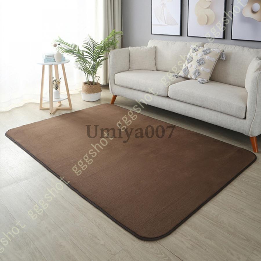 ラグ カーペット ラグマット 厚手 防音ラグ 洗える 180*200cm 滑り止め付き 北欧風 抗菌防臭 インテリ..