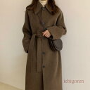 チェスターコート レディース ウール ロングコート ステンカラーコート 秋冬 春 ビジネス カジュアル オフィス 防寒 アウター 上品 きれいめ おしゃれ