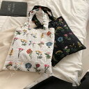 大きい トートバッグ キャンバス 花柄 トート 布 エコバッグ キャンパス レディース 厚手 エコバック バック トートバック内袋付き 刺繍 大容量 通学 a4...