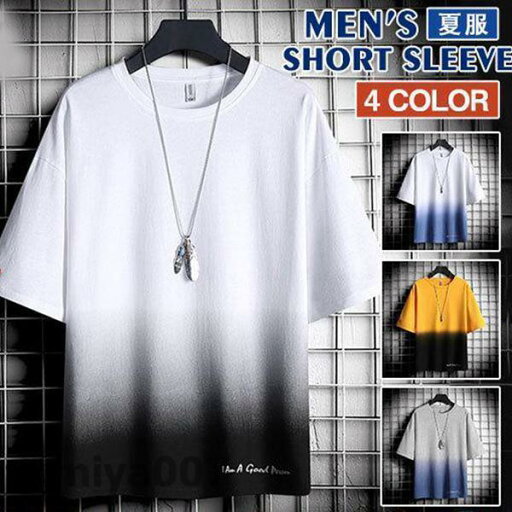 Tシャツ メンズ 半袖 グラデーションTシャツ グラデーション クルーネック カットソー スポーツ トップス 夏 サマー おしゃれ メンズファッション 春コーデ Tシャツ メンズ 半袖 グラデーションTシャツ グラデーション クルーネック カットソー スポーツ トップス 夏 サマー おしゃれ メンズファッション 春コーデ