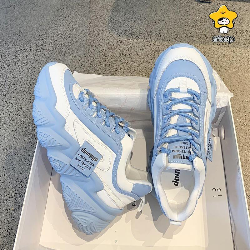 スニーカー レディース 厚底 ダッドスニーカー 疲れない 軽い 歩きやすい カジュアル 滑り止め 幅広 ウ..