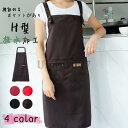 エプロン H型 おしゃれ 保育士 シンプル 無地 学生 かわいい ポケット 細身 母の日ギフト