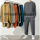スウェット セットアップ メンズ 長袖 上下セット 秋 カジュアル ジャージ スエットパンツ 運動服 部屋着 ルームウェア スポーツ 秋服 英字