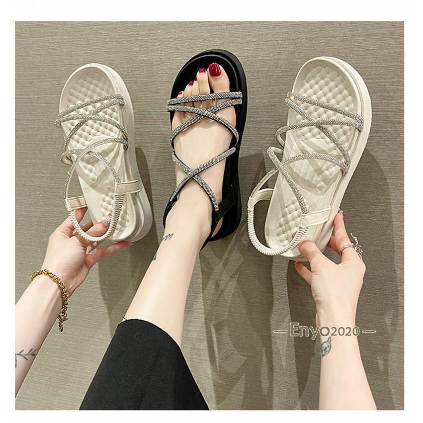 サンダル レディース 厚底 スリッパ ハイヒール 脚長効果 キラキラ ミュールサンダル スリッパ 夏 歩きやすい おしゃれ パーティー 結婚式