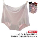 レディース インナー スタンダード 竹レーヨン ハイウェストショーツ 下着 ショーツ 深履き セット 竹繊維 吸放湿性 3枚セット 快適 締め付けない