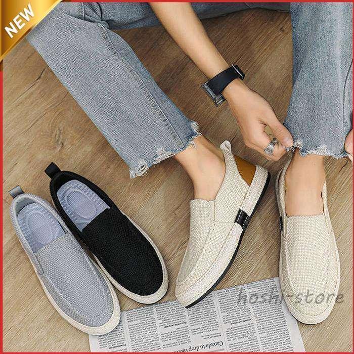 スリッポン メンズ スニーカー エスパドリーユ ウォーキングシューズ 麻靴 おしゃれ リネンシューズ ローファーカジュアルシューズ 春夏 軽量 通気