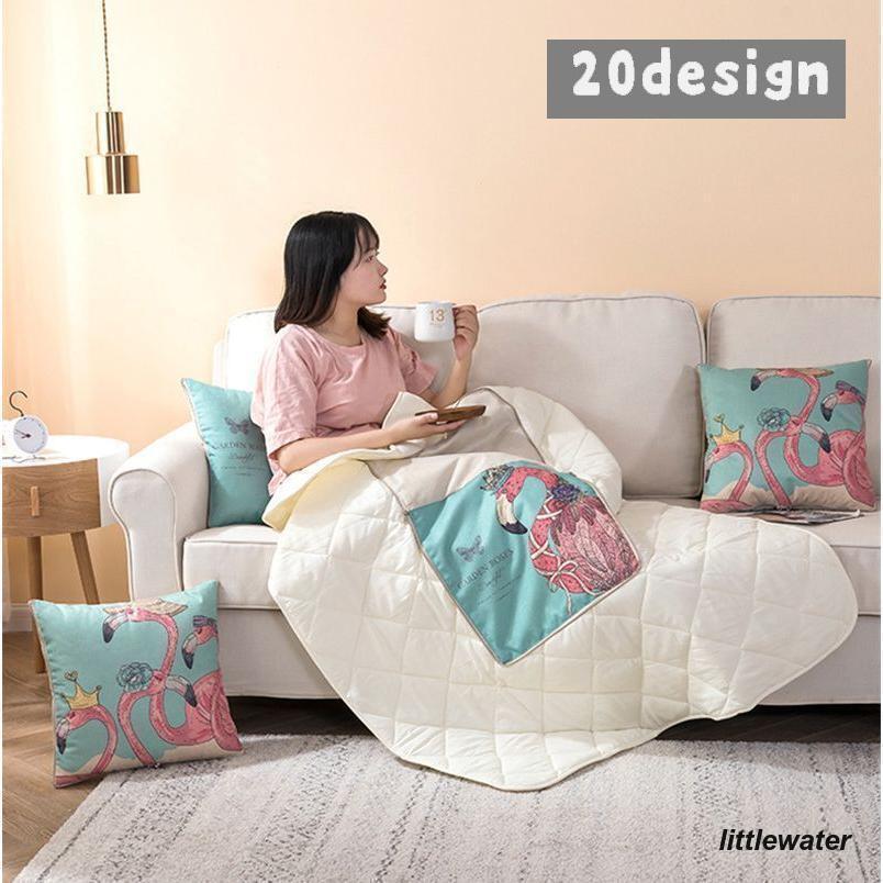 ブランケット クッション クッションにもなる 2WAY ブランケットイ...(4)