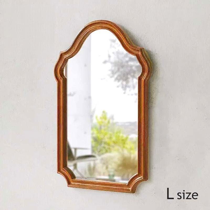 鏡 壁掛け 姿見鏡 姿見 ウォールミラー おしゃれ ミラー アンティーク 木製 洗面所 玄関 ナチュラル イ..