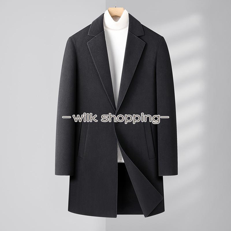 チェスターコート メンズ 立ち襟 ビジネス ジャケット ロングコート オフィス 細身 スリム 通勤 アウタ..