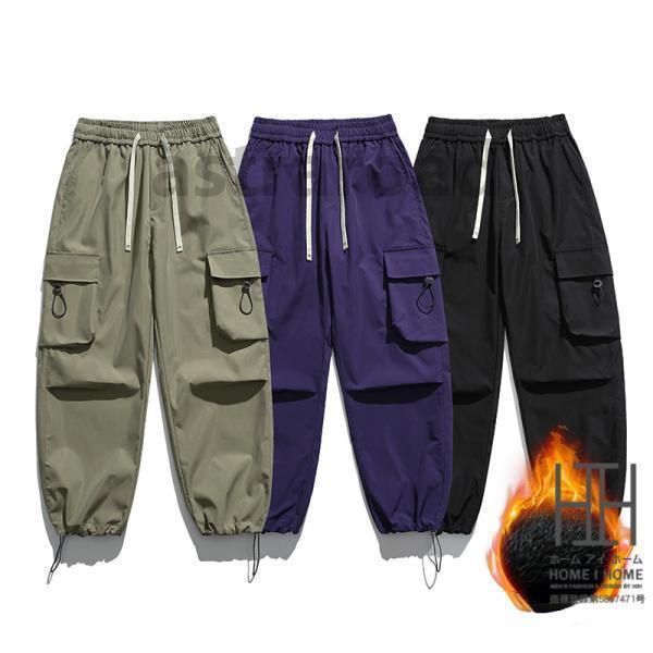 カーゴパンツ メンズ 裏起毛 ワイド 冬 大きいサイズ 作業ズボン 防寒パンツ 暖パン メンズパンツ メン..