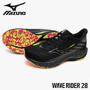 ミズノ WAVE RIDER 28 メンズ J1GC2463 01 限定カラー ランニングシューズ 2E クッション性 安定性 軽量 送料無料 即日発送