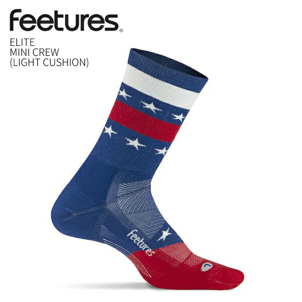 楽天福屋運動具店Feetures 【 ELITE 】 MINI CREW （ LIGHT CUSHION ） LIMITED 2022 USA ランニングソックス アメリカNo1ソックスブランド 靴下 ソックス ユニセックス ランニング ウォーキング ゴルフ くつずれ防止