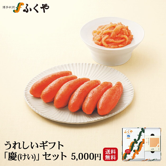 父の日 2020年 プレゼント 食べ物 ギフト 明太子 送料無料 ふくや 「慶(けい)」セット うれしいギフト 明太子 いか明太子 奇跡体験!アンビリバボーで紹介 季節のご挨拶 感謝 御挨拶 内祝 御祝 御礼 寿 こころばかり 誕生祝 粗品 快気祝 御見舞 御供 志