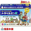 詳細説明■　商品説明トラベルミンRは、乗りもの酔い症状の予防及び緩和に有効な乗りもの酔い薬です。 トラベルミンRは、眠気が比較的少なく、酔ってからでも効く成分を配合しています。 バスや電車などで移動する間でも旅行を楽しんでいただけます。 トラベルミンRは、11歳以上のお子様から大人の方まで服用いただけます。 ［錠剤の取り出し方］ 右図のように、錠剤の入っているシートの凸部を指先で強く押して、裏面のアルミ箔を破り、錠剤を取り出して服用してください。（誤ってシートのままのみこんだりすると食道粘膜に突き刺さるなど思わぬ事故につながります。） ひとくちメモ 乗りもの酔いをさけるために、こんなことにもご注意ください。 1）乗りものに乗る前夜は、十分な睡眠をとりましょう。 2）当日は、「食べすぎたり」「空腹になったり」しないよう、適量の食事をとりましょう。 3）乗りものの中では、揺れの少ない前方の席や換気のよい窓側の席に座りましょう。 4）おしゃべりをしたり景色を見て、ゆったり気分転換をしましょう。■　使用上の注意使用上の注意点 1）本剤を服用している間は、次のいずれの医薬品も使用しないでください。 他の乗物酔い薬、かぜ薬、解熱鎮痛薬、鎮静薬、鎮咳去痰薬、胃腸鎮痛鎮痙薬、抗ヒスタミン剤を含有する内服薬等（鼻炎用内服薬、アレルギー用薬等） 2）服用後、乗物又は機械類の運転操作をしないでください。 （眠気や目のかすみ、異常なまぶしさ等の症状があらわれることがあります。） 使用上の相談点 1）次の人は服用前に医師、薬剤師又は登録販売者に相談してください。 （1）医師の治療を受けている人 （2）妊婦又は妊娠していると思われる人 （3）高齢者 （4）薬などによりアレルギー症状を起こしたことがある人 （5）次の症状のある人 排尿困難 （6）次の診断を受けた人 緑内障、心臓病 2）服用後、次の症状があらわれた場合は副作用の可能性があるので、直ちに服用を中止し、この説明書を持って医師、薬剤師又は登録販売者に相談してください。 関係部位：症状 皮膚：発疹・発赤、かゆみ 精神神経系：頭痛、浮動感、不安定感 循環器：動悸 泌尿器：排尿困難 その他：顔のほてり、異常なまぶしさ 3）服用後、次の症状があらわれることがあるので、このような症状の持続又は増強が見られた場合には、服用を中止し、この説明書を持って医師、薬剤師又は登録販売者に相談してください。 口のかわき、便秘、眠気、目のかすみ■　効能・効果乗物酔いによるめまい・吐き気・頭痛の予防及び緩和■　用法・用量乗物酔いの予防には、乗車船30分前に、次の1回量を水またはお湯で服用してください。 成人（15歳以上）・・・1回量1錠、服用回数4時間以上の間隔をおいて1日2回まで 11歳以上15歳未満・・・1回量1錠、服用回数4時間以上の間隔をおいて1日2回まで 11歳未満・・・服用しないこと なお、追加服用する場合は、1回量を4時間以上の間隔をおいて服用してください。1日の服用回数は2回までとしてください。 ＜用法・用量に関する注意＞ 小児（11歳以上15歳未満）に服用させる場合には、保護者の指導監督のもとに服用させてください。 修学旅行などに持たせる場合には、事前に用法、用量など、服用方法をよく指導してください。■　成分・分量1回量（11歳以上）1錠中に次の成分を含みます。 ジフェニドール塩酸塩・・・16.6mg （自律神経の異常な興奮をおさえます） スコポラミン臭化水素酸塩水和物・・・0.16mg （乗りものによって起こる感覚の混乱を軽減します） 無水カフェイン・・・30.0mg （乗りものによって起こる感覚の混乱を予防します） ピリドキシン塩酸塩（ビタミンB6）・・・5.0mg （吐き気やめまいに効果を示します） ［添加物］ タルク、トウモロコシデンプン、乳糖、ヒドロキシプロピルセルロース、酸化チタン、三二酸化鉄、ステアリン酸Mg、セルロース、ヒプロメロース、ポビドン、マクロゴール■　保管および取扱上の注意1）直射日光の当たらない湿気の少ない涼しい所に保管してください。 2）小児の手の届かない所に保管してください。 3）他の容器に入れ替えないでください。また、本容器内に他の薬剤等を入れないでください。（誤用の原因になったり品質が変わります。） 4）使用期限をすぎた製品は使用しないでください。■　お問い合わせ先エーザイ 「お客様ホットライン」 東京都文京区小石川4-6-10 0120-161-454■　剤形錠剤■　区分第2類医薬品■　文責株式会社福田薬局　薬剤師：福田晃