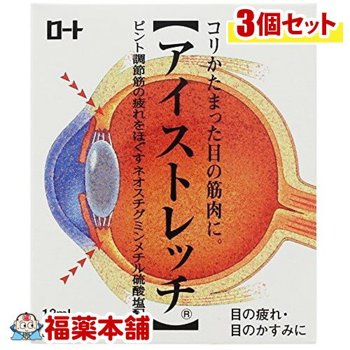 【第2類医薬品】ロートアイストレッチ 12ml×3個 [ゆうパケット・送料無料] 「YP20」