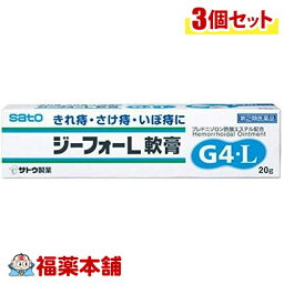 【第(2)類医薬品】ジーフォーL軟膏(20g)×3個 [ゆうパケット・送料無料] 「YP30」