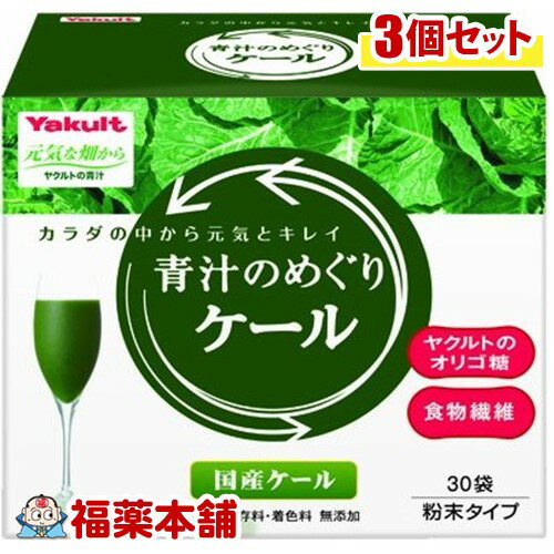 青汁　めぐり 元気な畑から 青汁のめぐり ケール(30袋入)×3個 [宅配便・送料無料]