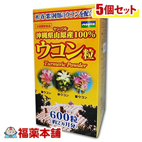 沖縄県山原産100％ウコン粒 (600粒)×5個 [宅配便・送料無料]