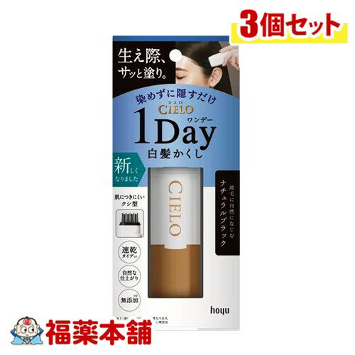 CIERO 1Day 白髪隠し 9ml (ナチュラルブラック)×3個 