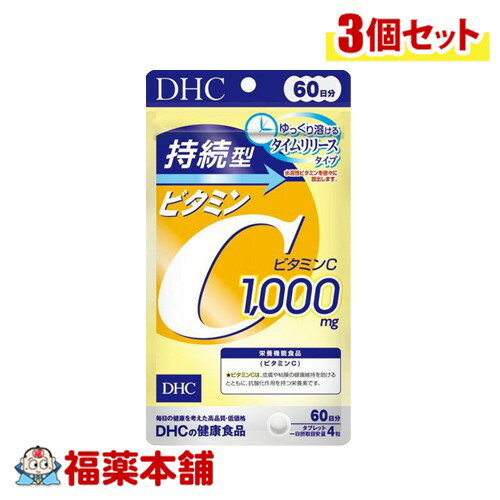 DHC 持続型ビタミンC タイムリリースタイプ 60日分 240粒×3個 