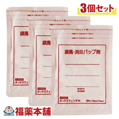 【第3類医薬品】ホットリフェンダA 6枚入×3個 [ゆうパケット・送料無料]