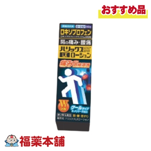 詳細情報 使用上の注意■ 使用してはいけない方 （守らないと現在の症状が悪化したり，副作用が起こりやすくなります） 1．次の人は使用しないでください。 　（1）本剤又は本剤の成分によりアレルギー症状を起こしたことがある人 　（2）本剤又は他の解熱鎮痛薬，かぜ薬，外用鎮痛消炎薬を使用してぜんそくを起こしたことがある人 　（3）15歳未満の小児 2．次の部位には使用しないでください。 　（1）目の周囲，粘膜等 　（2）皮膚の弱い部位（顔，わきの下等） 　（3）湿疹，かぶれ，傷口 　（4）みずむし・たむし等又は化膿している患部 3．本剤を使用している間は，他の外用鎮痛消炎薬を使用しないでください。 4．連続して2週間以上使用しないでください。 　（本剤は痛みを一時的におさえるものです。痛み等の症状が継続する場合には，使用を中止し，医師の診療を受けてください。） ■ 事前に相談が必要な方 1．次の人は使用前に医師，薬剤師又は登録販売者に相談してください。 　（1）医師の治療を受けている人 　（2）薬などによりアレルギー症状を起こしたことがある人 　（3）妊婦又は妊娠していると思われる人 　（4）高齢者 　（5）次の診断を受けた人　気管支ぜんそく 2．使用後，次の症状があらわれた場合は副作用の可能性がありますので，直ちに使用を中止し，この箱を持って医師，薬剤師又は登録販売者に相談してください。 ［関係部位：症状］ 皮膚：発疹・発赤，かゆみ，はれ，ヒリヒリ感，かぶれ，水疱，色素沈着 消化器：胃部不快感，みぞおちの痛み その他：むくみ 　まれに次の重篤な症状が起こることがあります。その場合は直ちに医師の診療を受けてください。 ［症状の名称：症状］ ショック（アナフィラキシー）：使用後すぐに，皮膚のかゆみ，じんましん，声のかすれ，くしゃみ，のどのかゆみ，息苦しさ，動悸，意識の混濁等があらわれる。 3．使用後，次の症状があらわれることがありますので，このような症状の持続又は増強が見られた場合には，使用を中止し，この箱を持って医師，薬剤師又は登録販売者に相談してください。　下痢・軟便 4．5−6日間使用しても症状がよくならない場合は使用を中止し，この箱を持って医師，薬剤師又は登録販売者に相談してください。 ■ご購入に際し、下記注意事項を必ずお読みください。 このお薬を服用することによって、副作用の症状があらわれる可能性があります。気をつけるべき副作用の症状は、このお薬の添付文書にて確認できます。お薬の服用前に必ずご確認ください。 服用（使用）期間は、短期間にとどめ、用法・容量を守って下さい。症状が改善しない場合は、ご利用を中止し、医師、薬剤師又は登録販売者にご相談ください。 ※第1類医薬品の場合は医師、歯科医師または薬剤師にご相談ください 効能・効果関節痛，肩こりに伴う肩の痛み，筋肉痛，腰痛，打撲，捻挫，腱鞘炎（手・手首の痛み），肘の痛み（テニス肘など） 効能関連注意 本品は、効能・効果以外の目的では、ご使用になることはできません。 用法・用量 1日3−4回，適量を患部に塗布してください。 用法関連注意 （1）定められた用法・用量を厳守してください。 （2）キャップを取り外し，スポンジ部分を肌に数回軽く押しあて，スポンジに薬液をしみ込ませてから使用してください。スポンジ面に薬液が十分しみ込んでいない状態で使用すると，スポンジが破損する場合があります。 　○同じ部位に他の軟膏，クリーム剤を併用するとスポンジを痛めることがあります。 （3）使用部位をラップフィルム等の通気性の悪いもので覆わないでください。 （4）1回あたり約2g（塗布面積：手のひら約10枚分），1週間あたり50gを超えて使用しないでください。 （5）本剤は，痛みやはれ等の原因になっている病気を治療するのではなく，痛みやはれ等の症状のみを治療する薬剤なので，症状がある場合だけ使用してください。 （6）目に入らないように注意してください。万一，目に入った場合には，すぐに水又はぬるま湯で洗ってください。なお，症状が重い場合には，眼科医の診療を受けてください。 （7）外用にのみ使用してください。 成分分量 100g中 ロキソプロフェンナトリウム水和物 1.13g （無水物として1g） l-メントール 3g 添加物 マクロゴール400，疎水化ヒドロキシプロピルメチルセルロース，乳酸，エタノール 保管及び取扱い上の注意 （1）直射日光の当たらない涼しい所に密栓して保管してください。 （2）小児の手の届かない所に保管してください。 （3）他の容器に入れ替えないでください。（誤用の原因になったり品質が変わります） （4）使用期限を過ぎた製品は使用しないでください。また，開封後は使用期限内であっても，なるべく速やかに使用してください。 （5）火気に近づけないでください。 （6）メガネ，時計，アクセサリー等の金属類，化繊の衣類，プラスチック類，床や家具などの塗装面に付着すると，変質又は変色することがありますので，付着しないように注意してください。 消費者相談窓口 会社名：テイコクファルマケア株式会社 電話：（0879）25-7771 受付時間：9：00−17：00（土・日・祝日を除く） 製造販売会社 会社名：万協製薬株式会社 住所：三重県多気郡多気町五桂1169-142 販売会社 テイコクファルマケア（株） 剤形液剤 リスク区分 第2類医薬品 広告文責株式会社福田薬局　薬剤師：福田晃