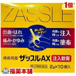 【第(2)類医薬品】ザッスルAX注入軟膏(2G×10個)［宅配便・送料無料］