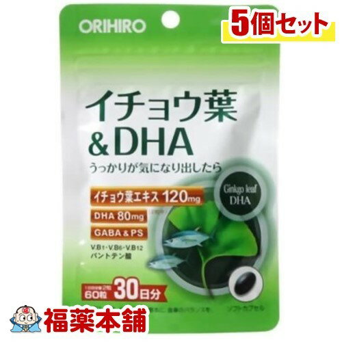 PD イチョウ葉＆DHA(60粒入)×5個 [宅配便・送料無料]
